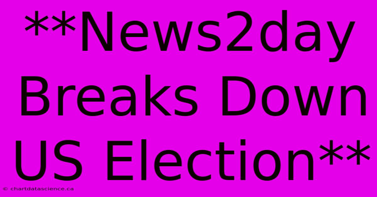 **News2day Breaks Down US Election**