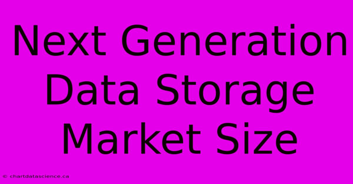 Next Generation Data Storage Market Size