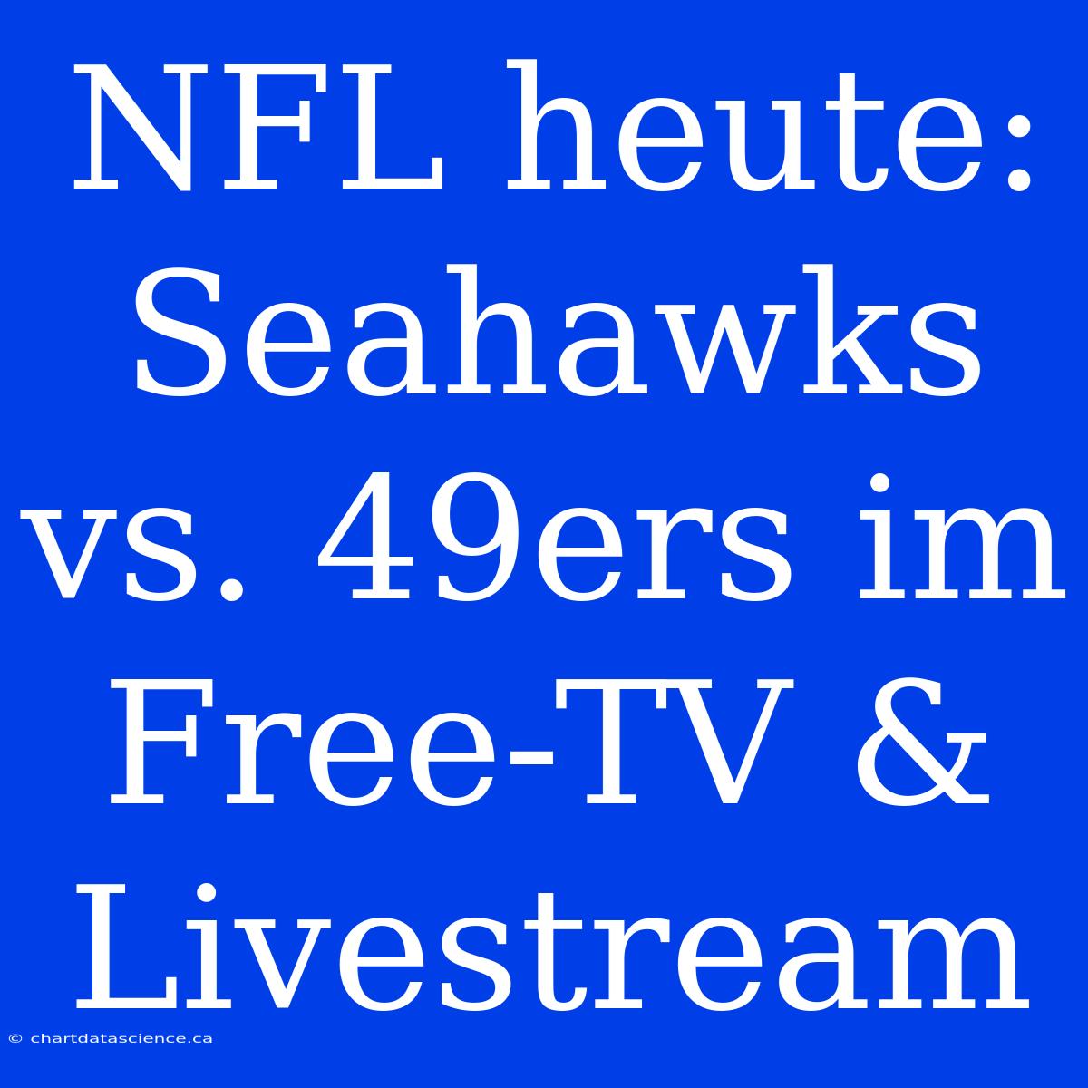 NFL Heute: Seahawks Vs. 49ers Im Free-TV & Livestream