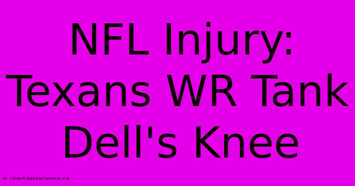 NFL Injury: Texans WR Tank Dell's Knee