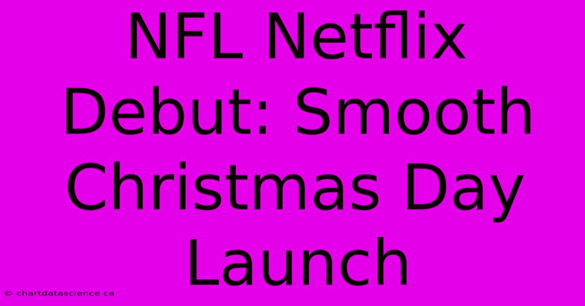 NFL Netflix Debut: Smooth Christmas Day Launch