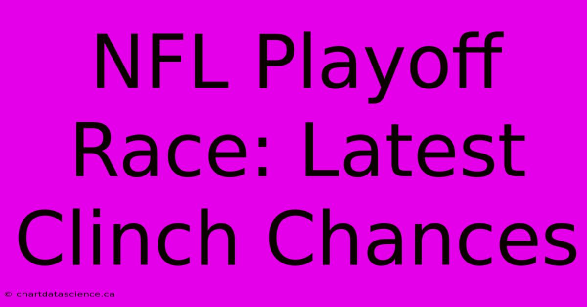 NFL Playoff Race: Latest Clinch Chances