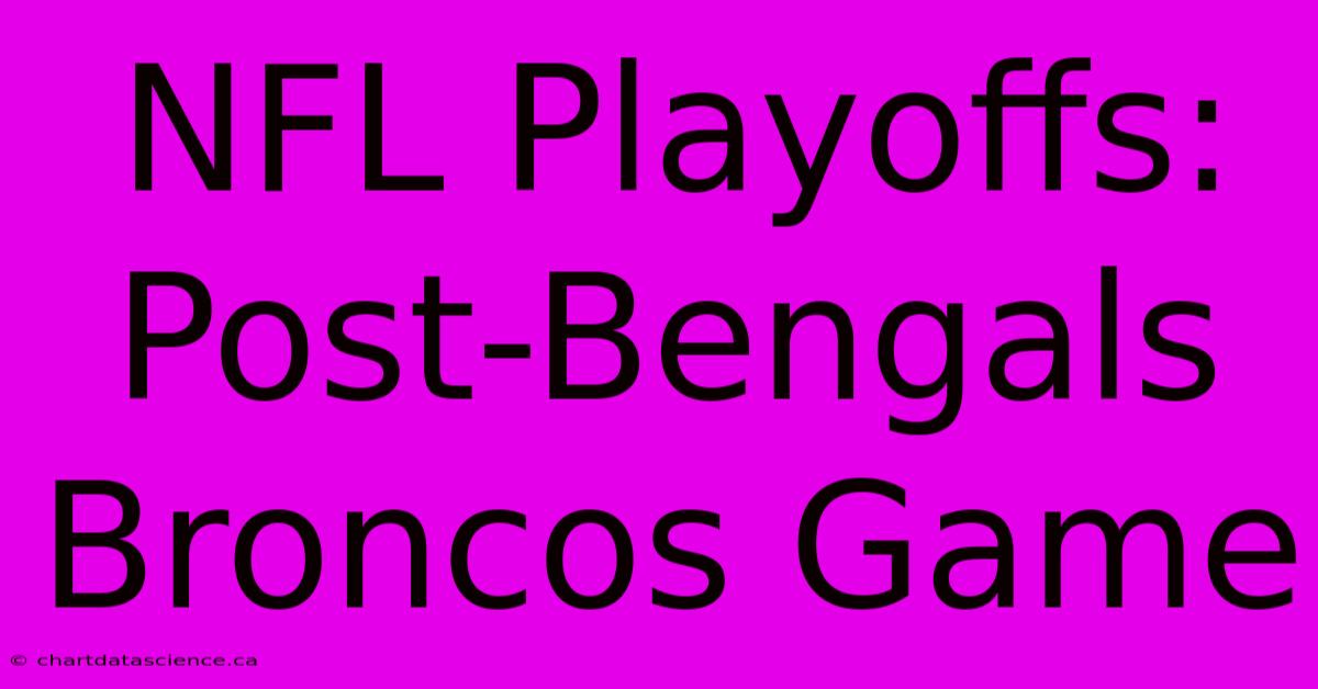 NFL Playoffs: Post-Bengals Broncos Game