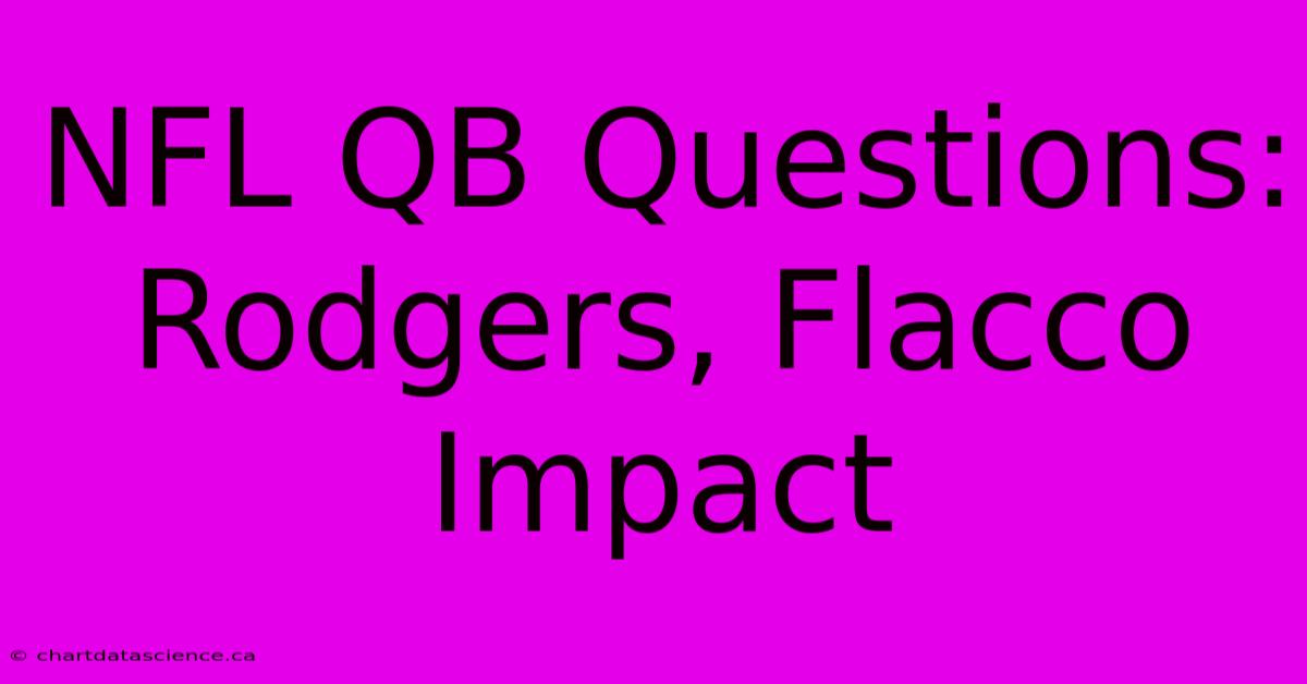 NFL QB Questions: Rodgers, Flacco Impact