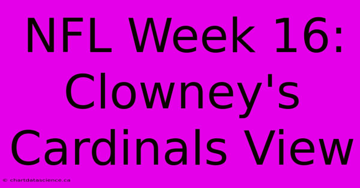 NFL Week 16: Clowney's Cardinals View