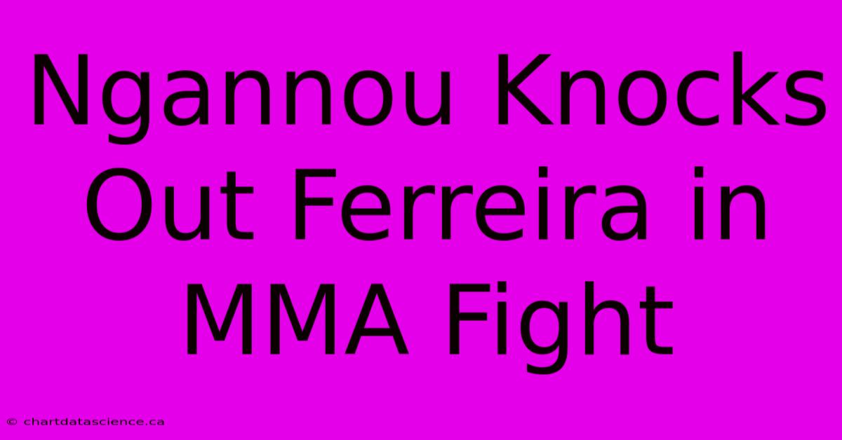 Ngannou Knocks Out Ferreira In MMA Fight