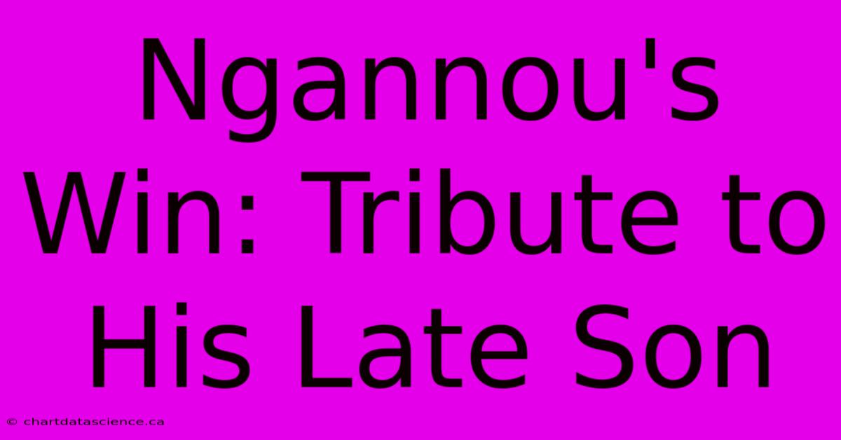 Ngannou's Win: Tribute To His Late Son 