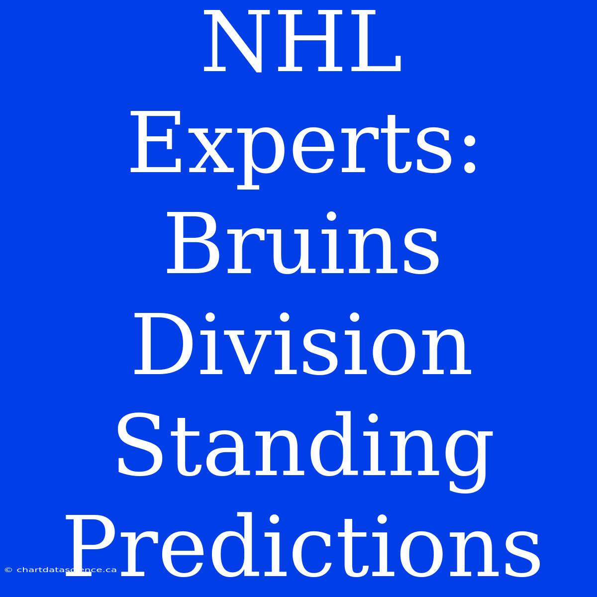 NHL Experts: Bruins Division Standing Predictions