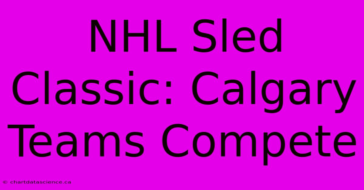 NHL Sled Classic: Calgary Teams Compete