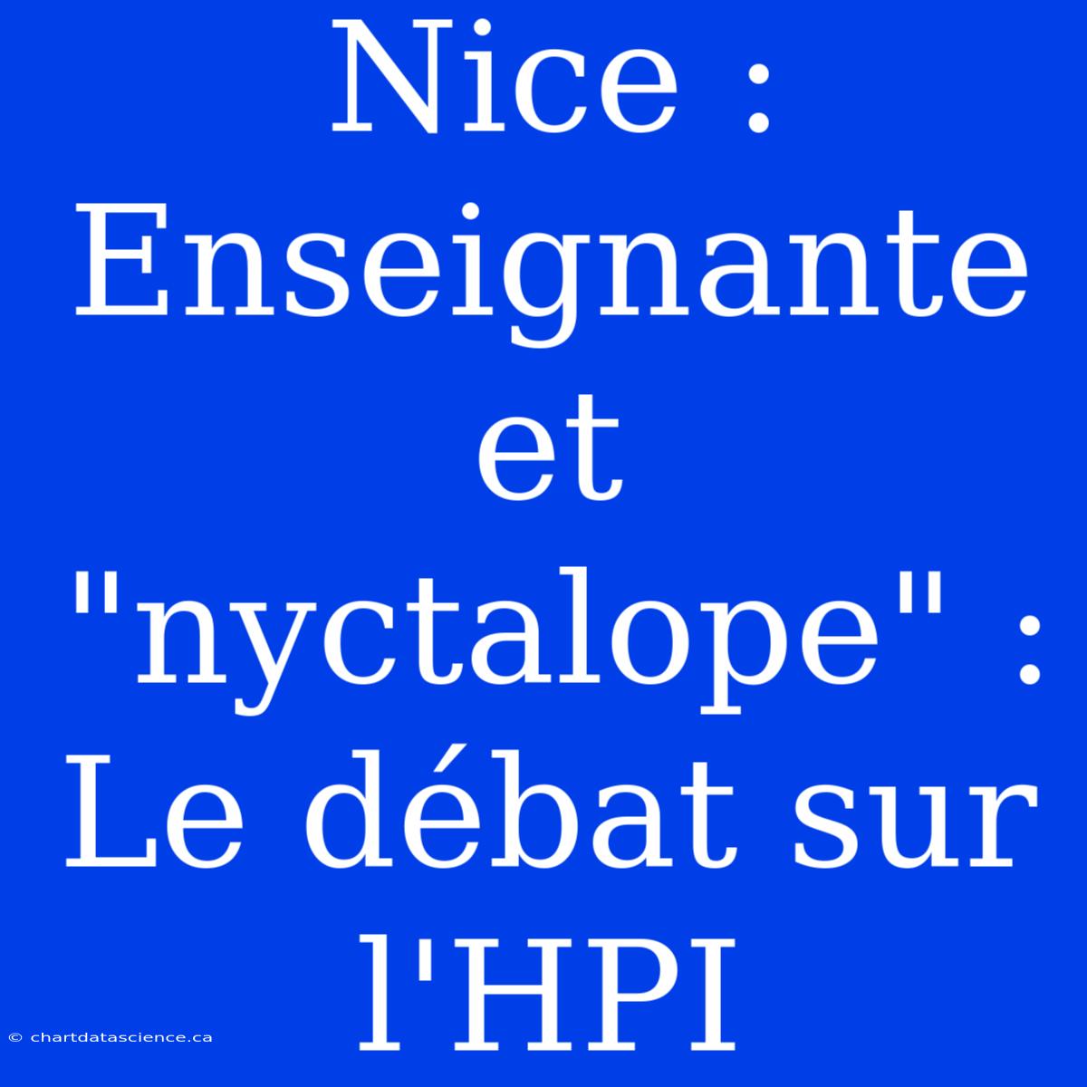 Nice : Enseignante Et 