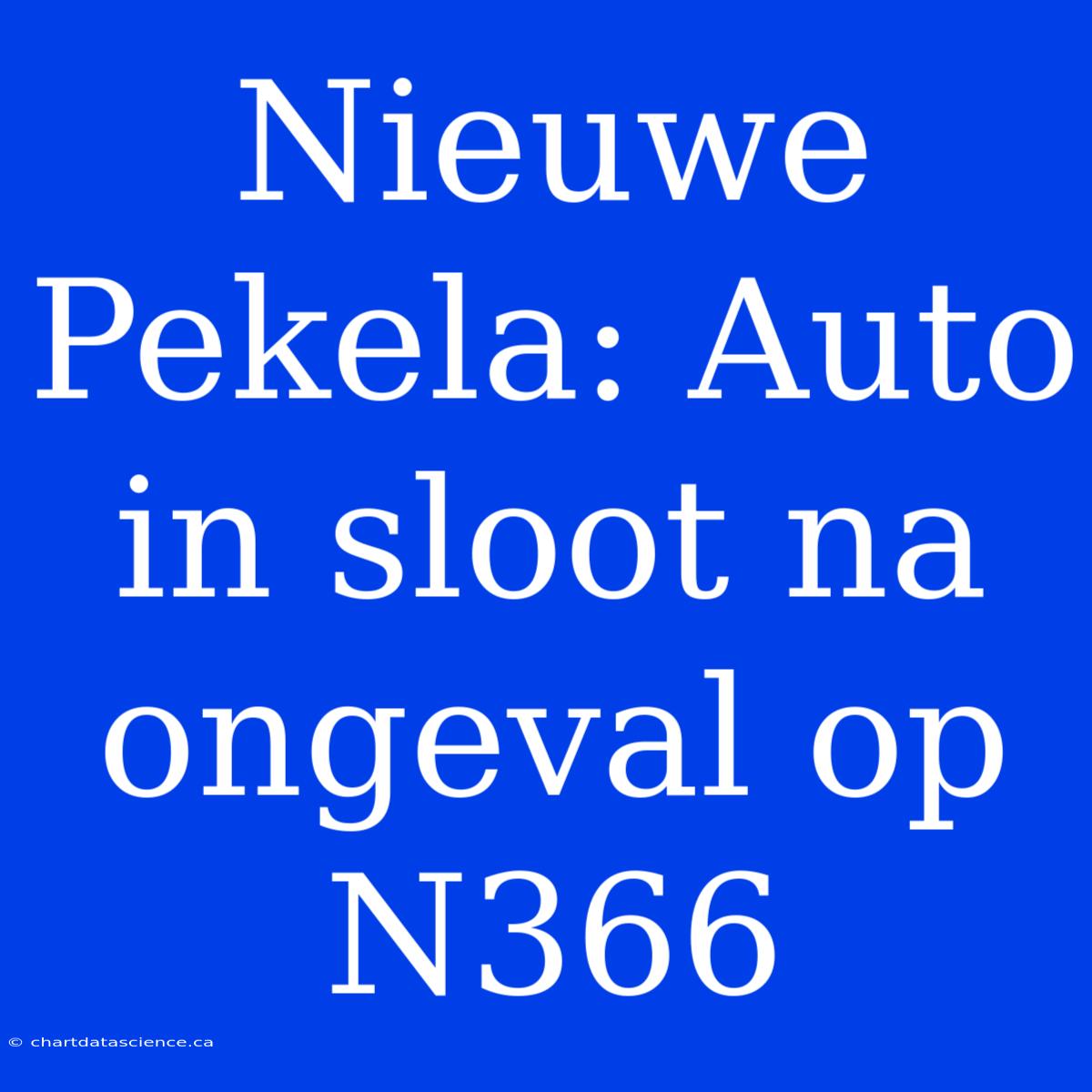 Nieuwe Pekela: Auto In Sloot Na Ongeval Op N366