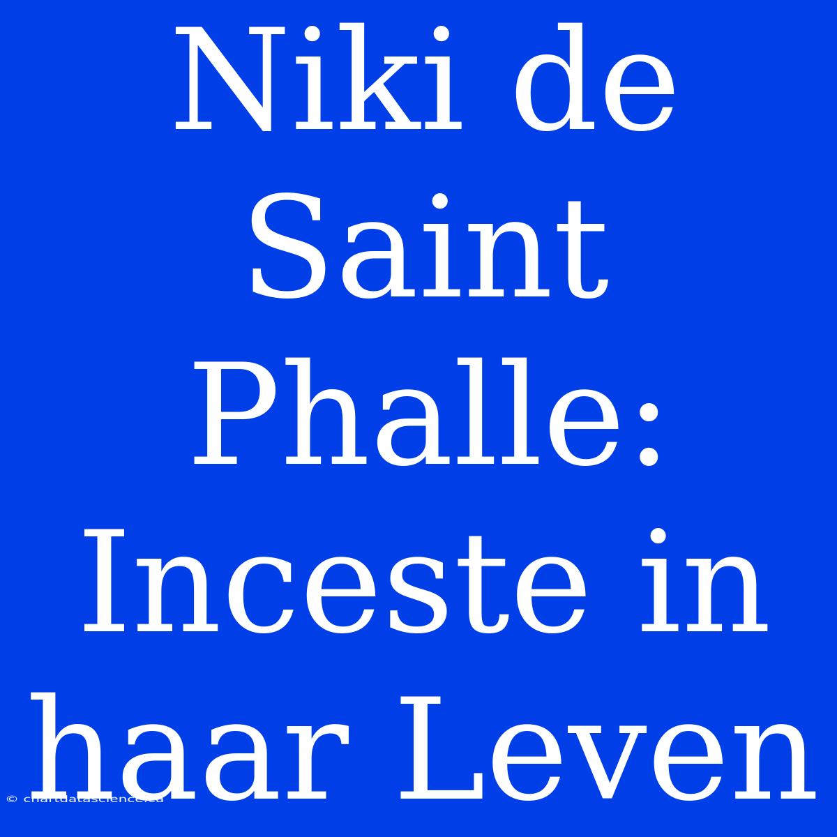 Niki De Saint Phalle: Inceste In Haar Leven