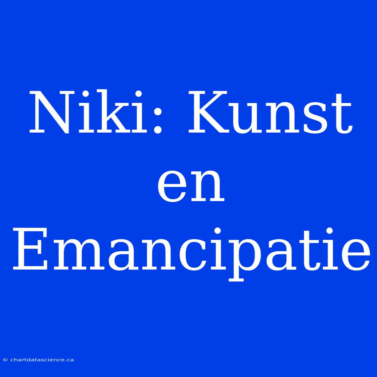 Niki: Kunst En Emancipatie