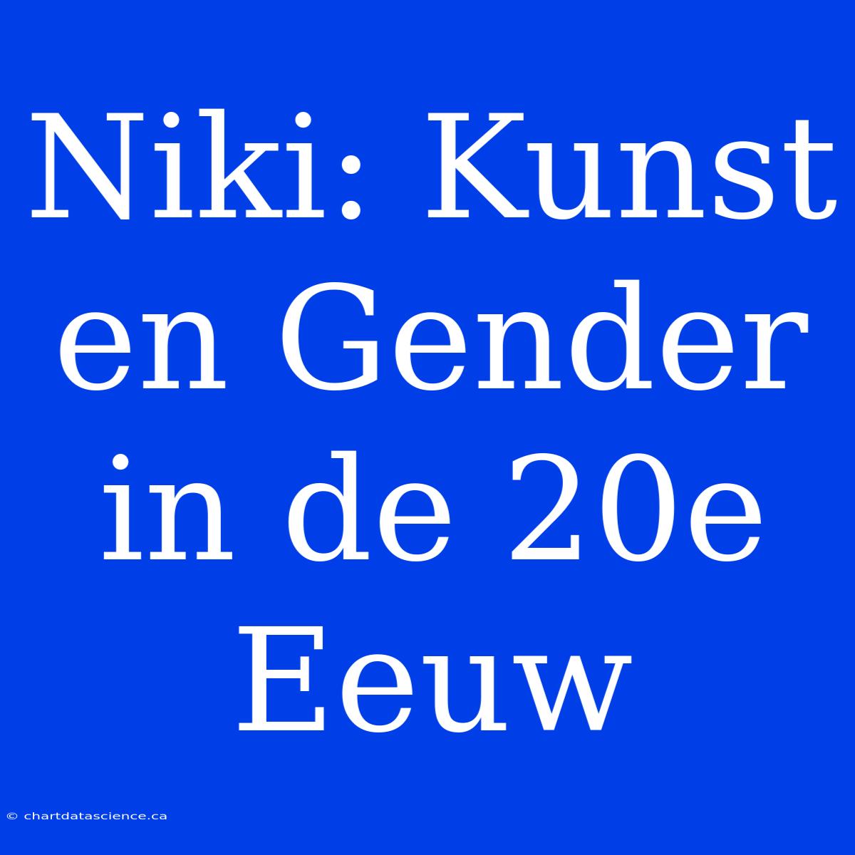 Niki: Kunst En Gender In De 20e Eeuw