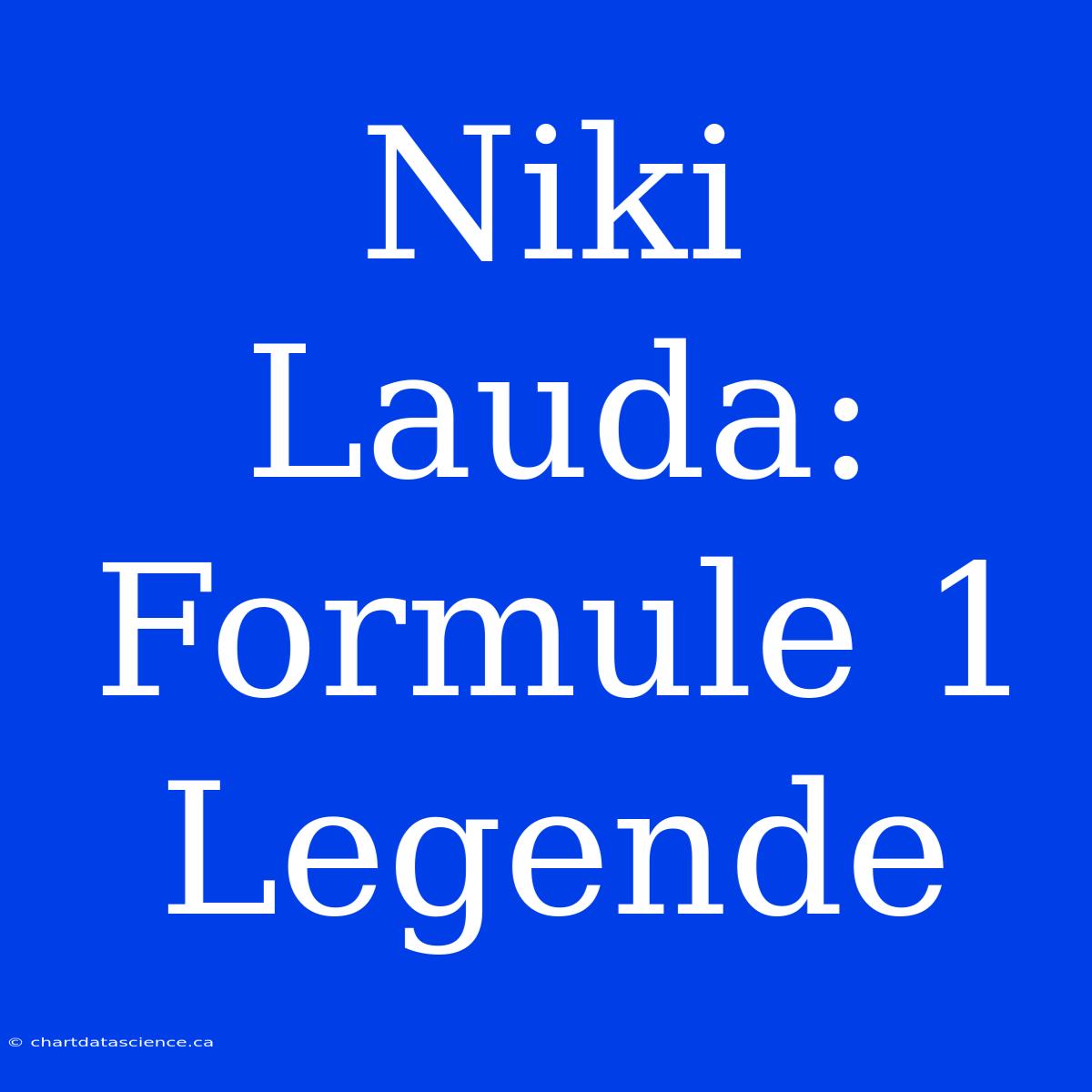 Niki Lauda: Formule 1 Legende