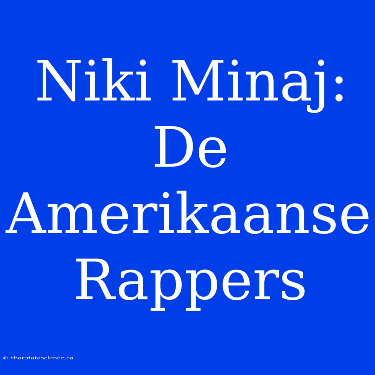 Niki Minaj: De Amerikaanse Rappers