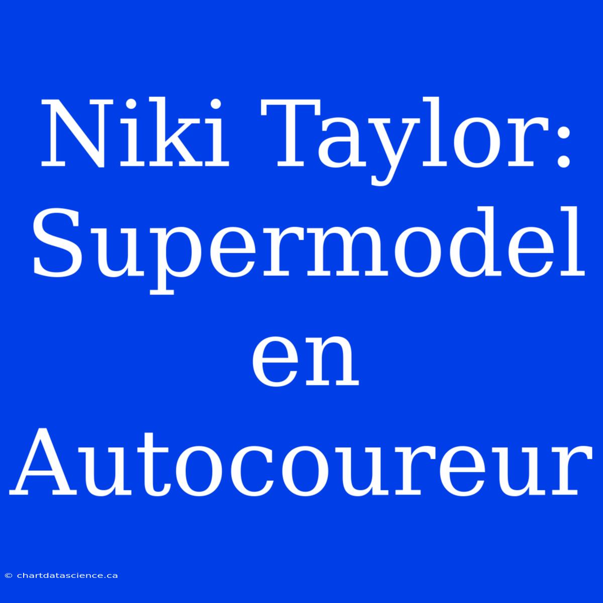 Niki Taylor: Supermodel En Autocoureur