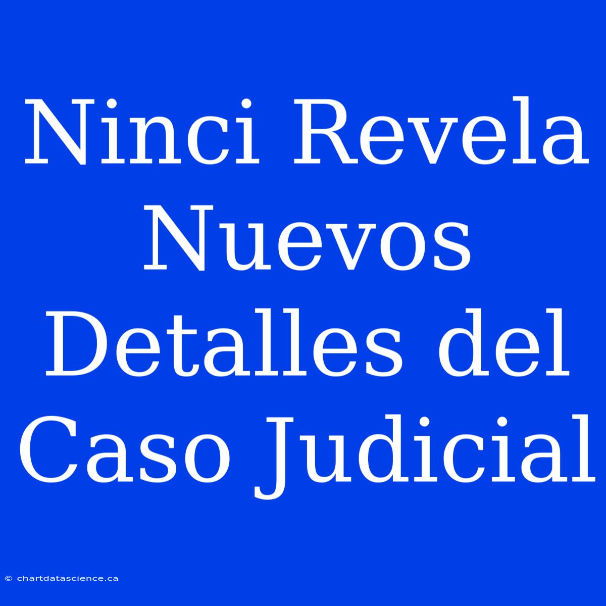 Ninci Revela Nuevos Detalles Del Caso Judicial