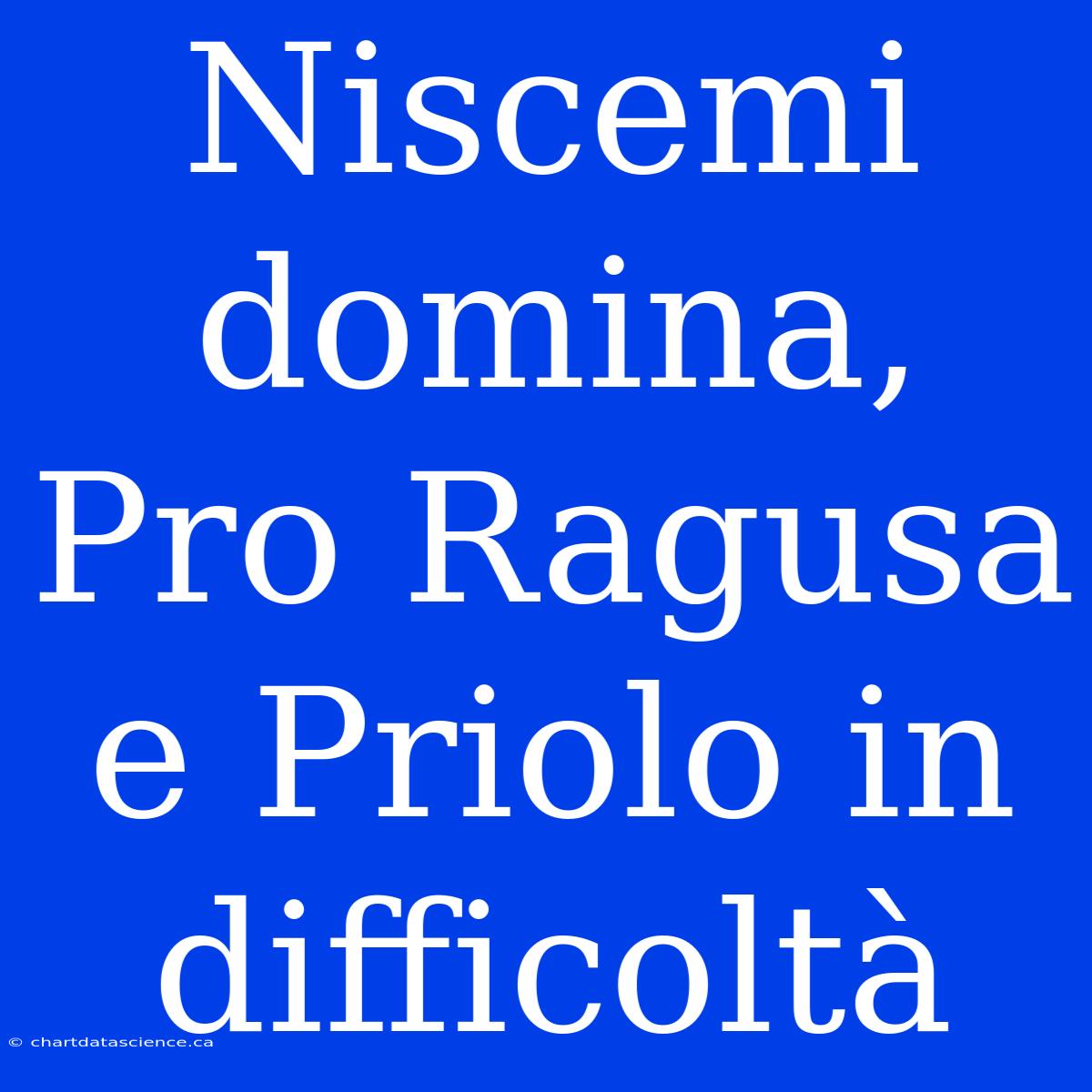 Niscemi Domina, Pro Ragusa E Priolo In Difficoltà