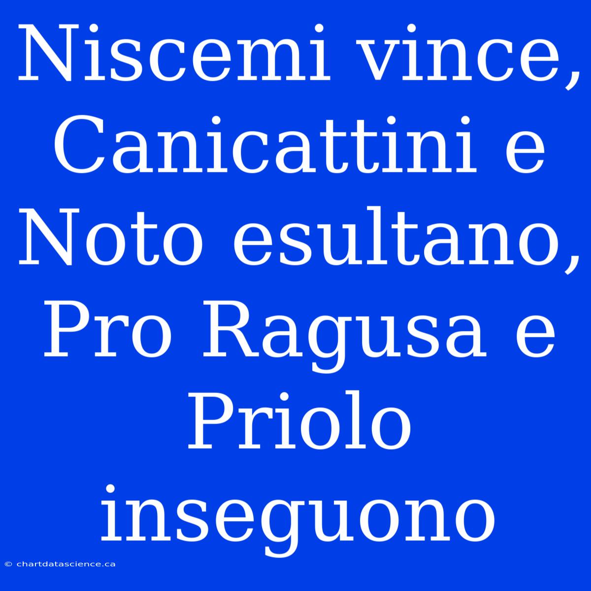 Niscemi Vince, Canicattini E Noto Esultano, Pro Ragusa E Priolo Inseguono