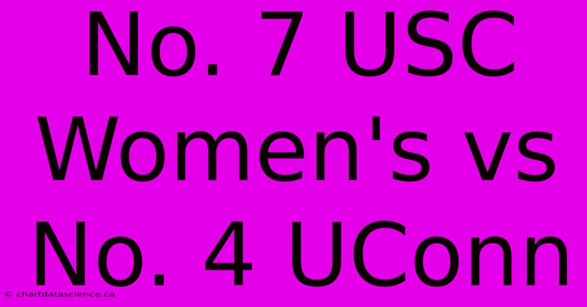 No. 7 USC Women's Vs No. 4 UConn