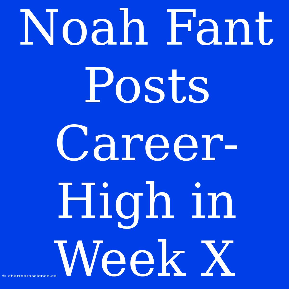 Noah Fant Posts Career-High In Week X