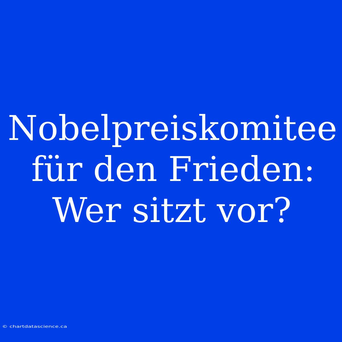 Nobelpreiskomitee Für Den Frieden: Wer Sitzt Vor?