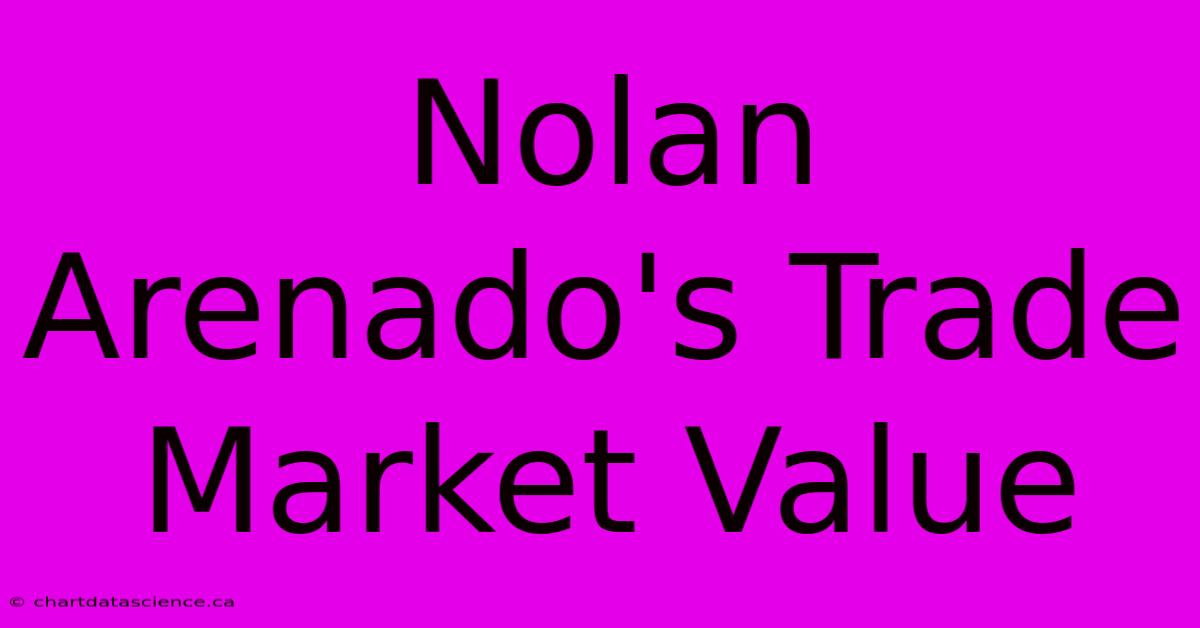 Nolan Arenado's Trade Market Value