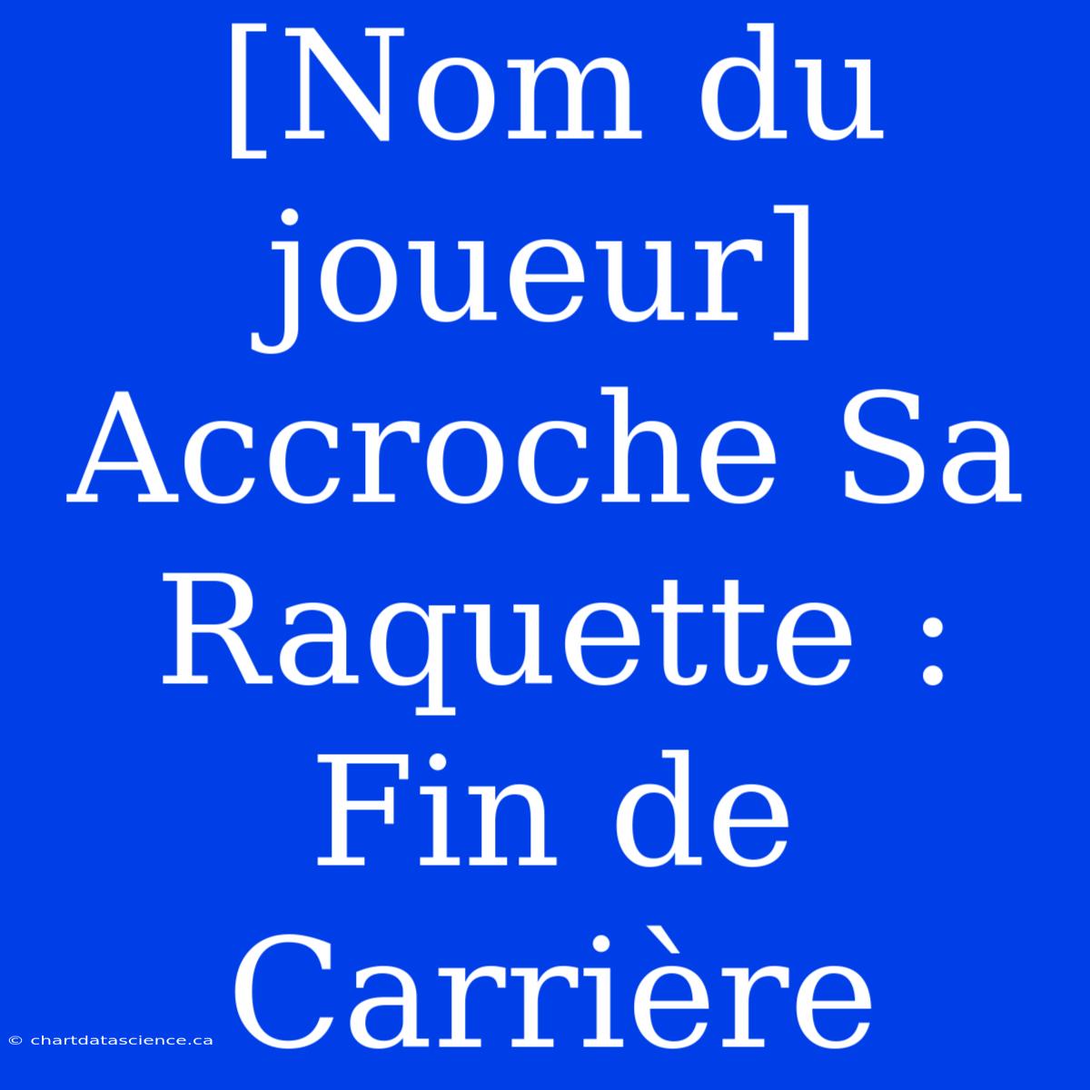 [Nom Du Joueur] Accroche Sa Raquette : Fin De Carrière