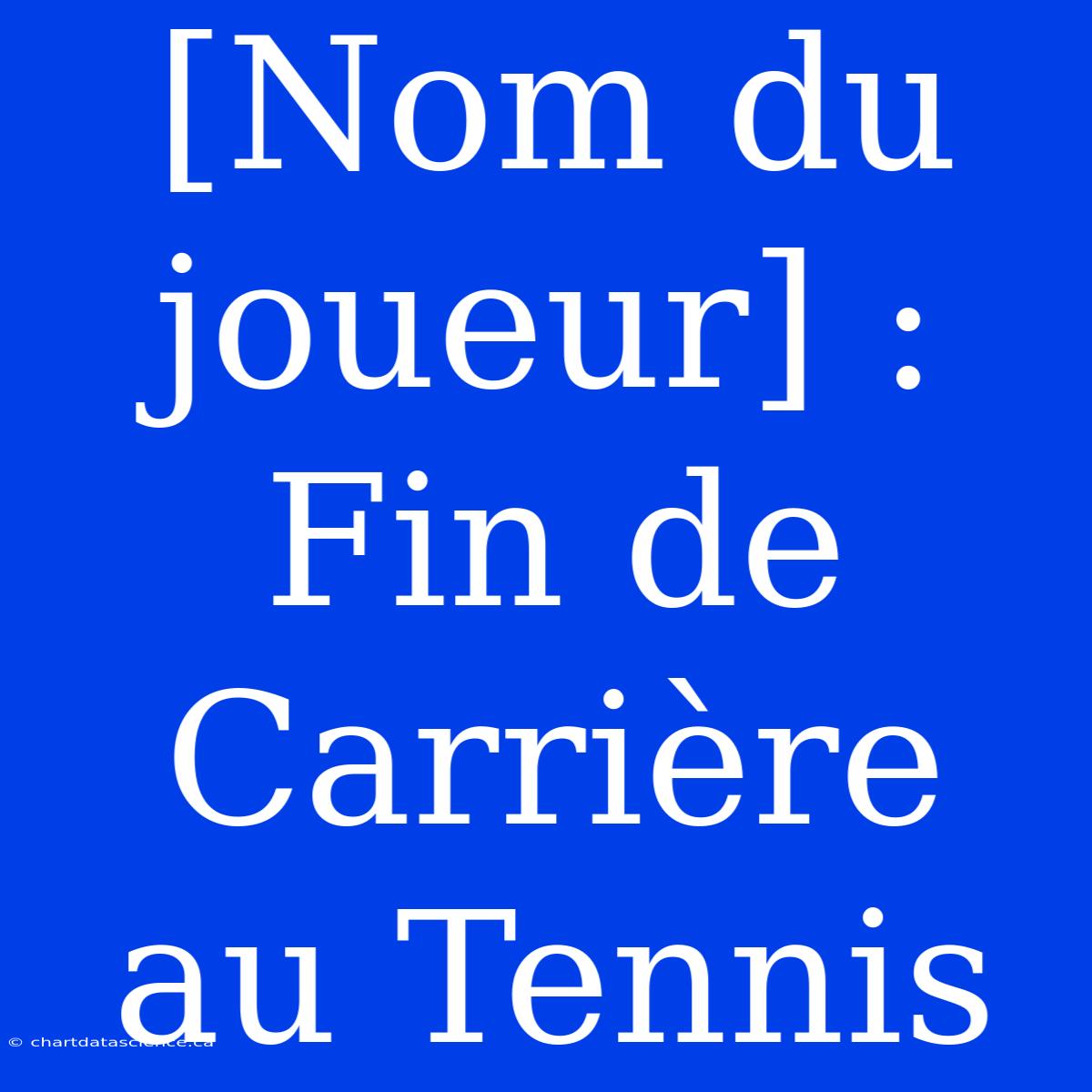 [Nom Du Joueur] : Fin De Carrière Au Tennis