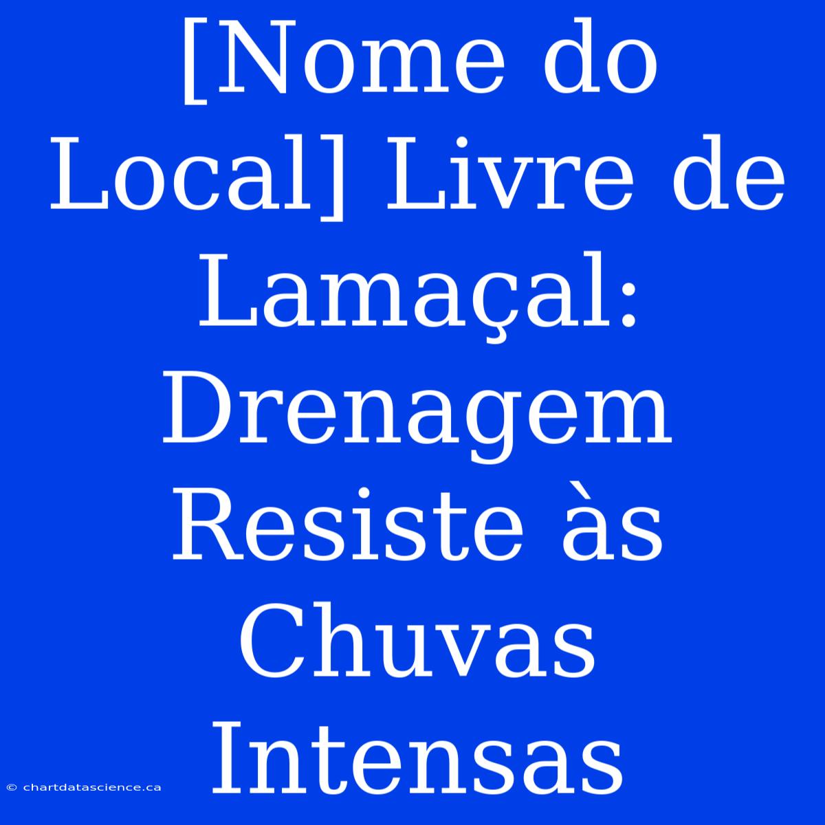 [Nome Do Local] Livre De Lamaçal: Drenagem Resiste Às Chuvas Intensas