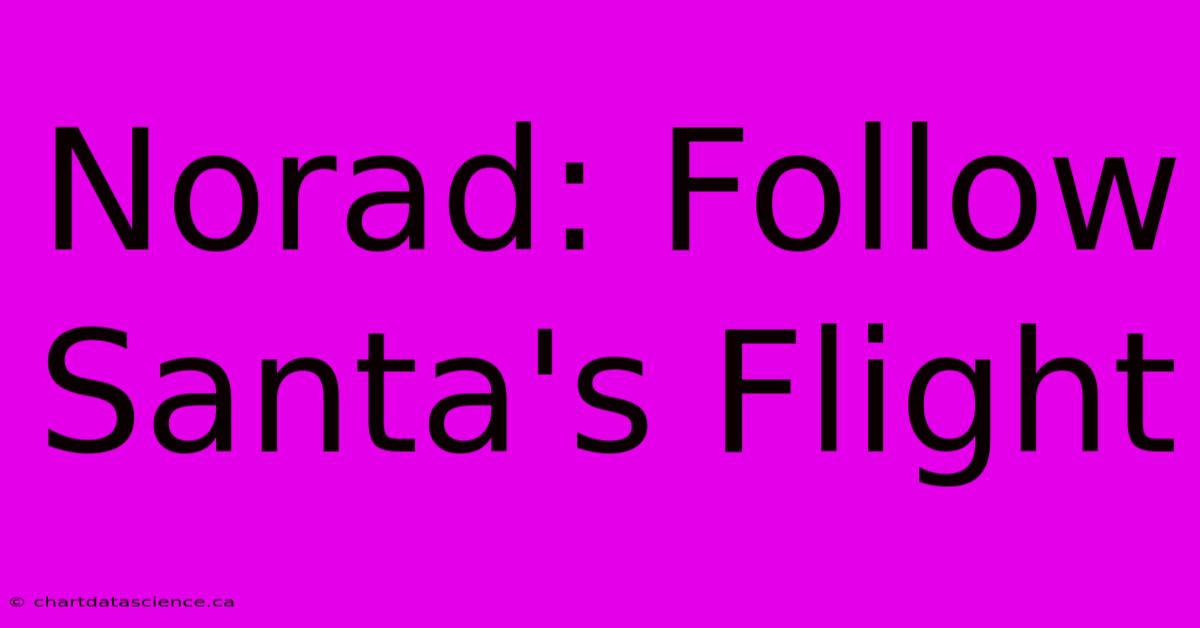 Norad: Follow Santa's Flight