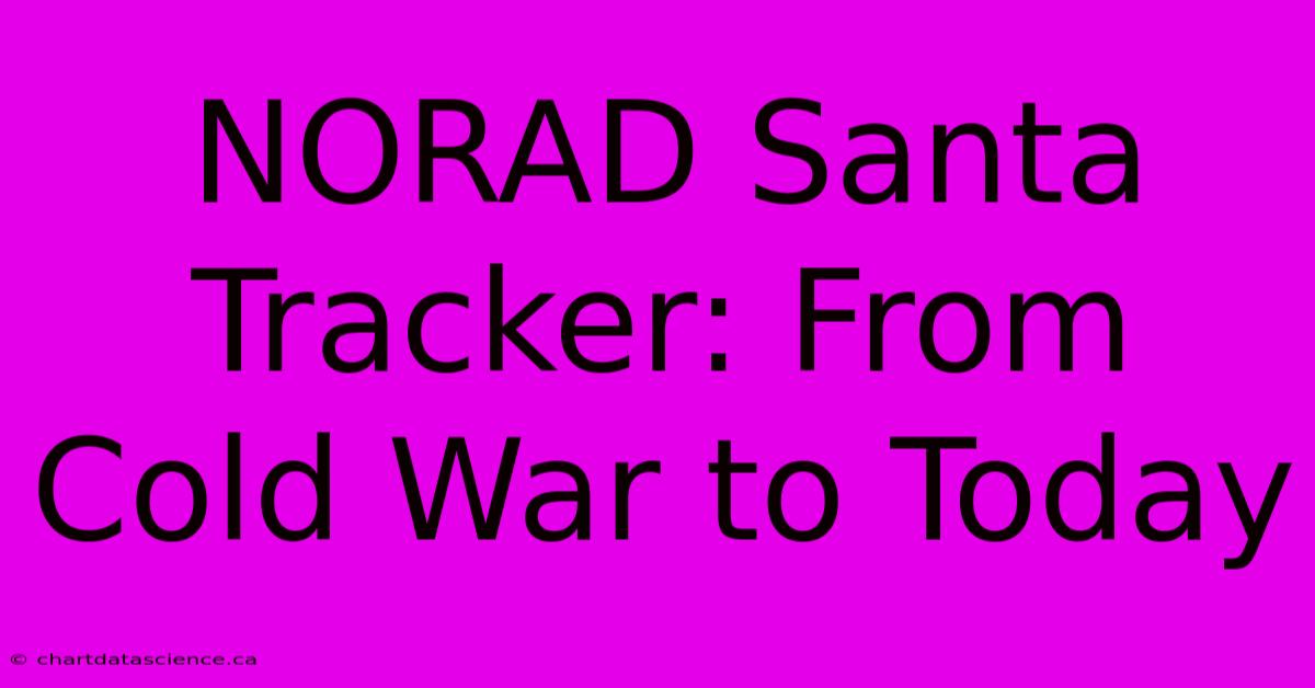 NORAD Santa Tracker: From Cold War To Today