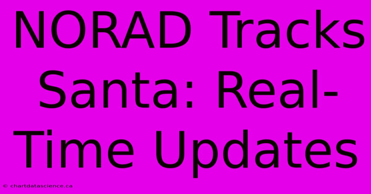 NORAD Tracks Santa: Real-Time Updates