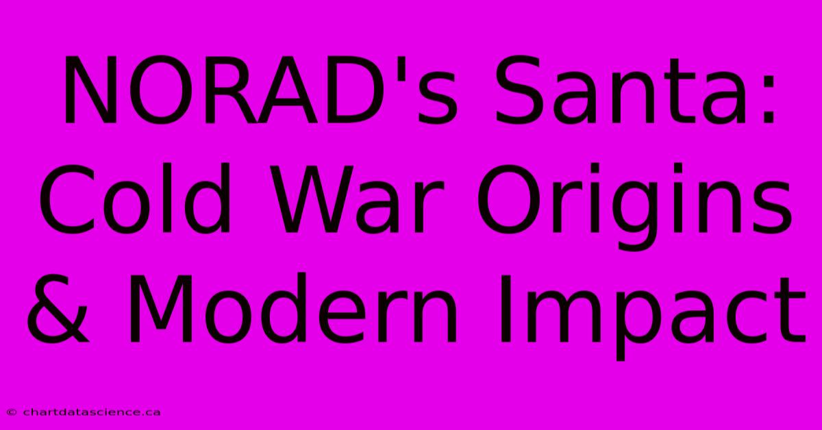 NORAD's Santa: Cold War Origins & Modern Impact