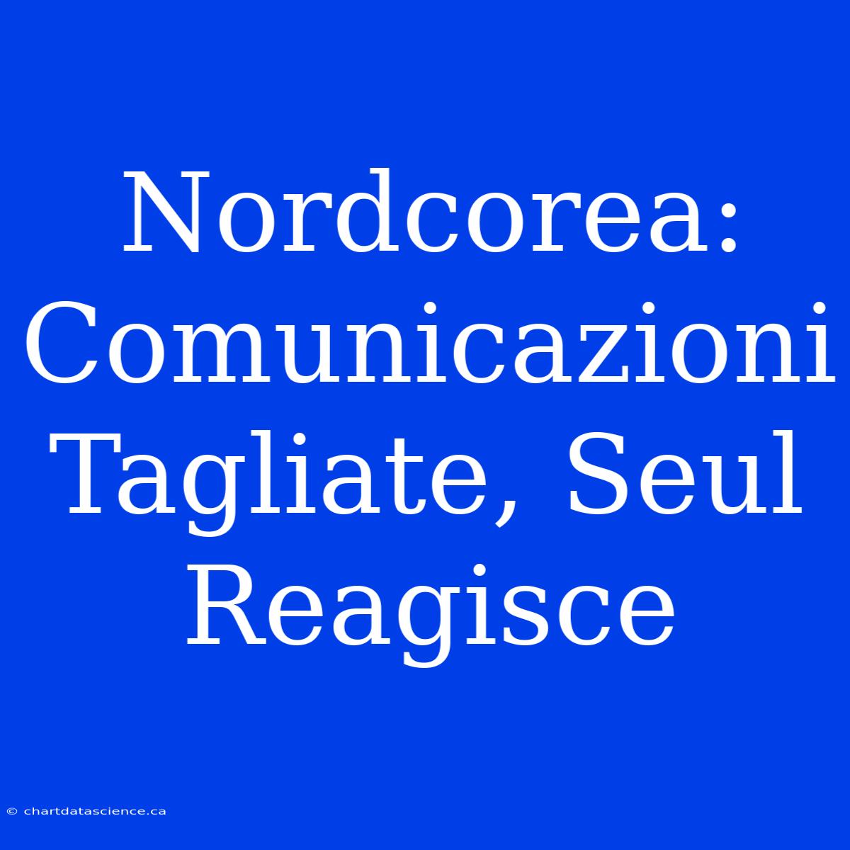 Nordcorea: Comunicazioni Tagliate, Seul Reagisce