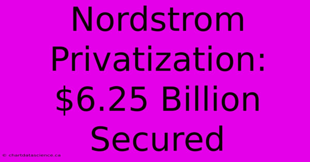 Nordstrom Privatization: $6.25 Billion Secured