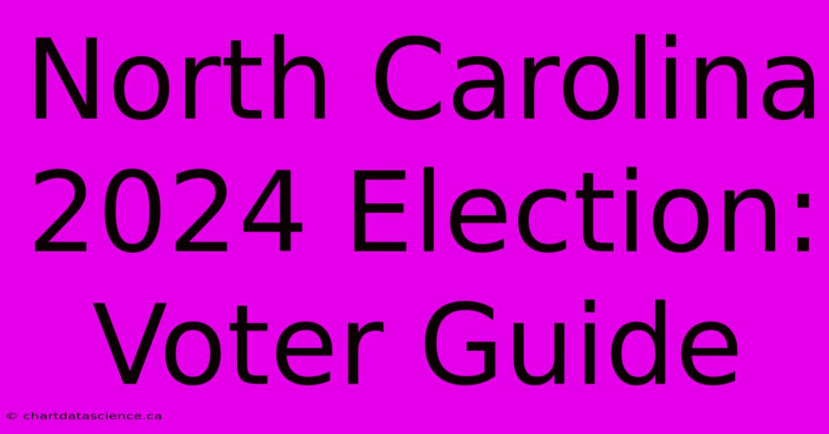 North Carolina 2024 Election: Voter Guide