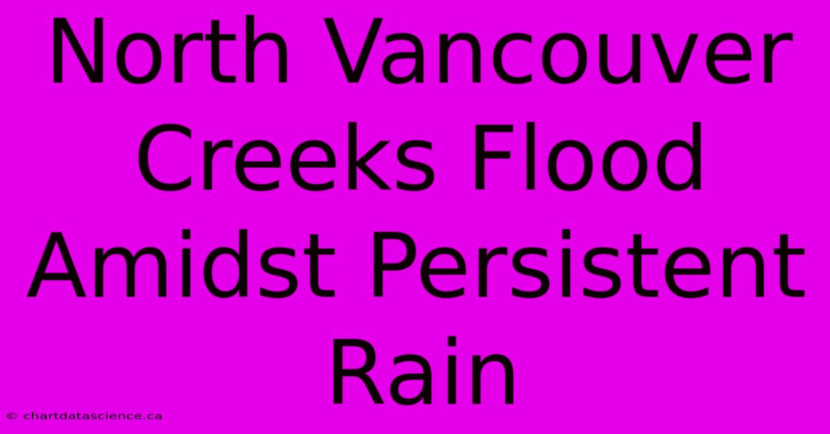 North Vancouver Creeks Flood Amidst Persistent Rain 