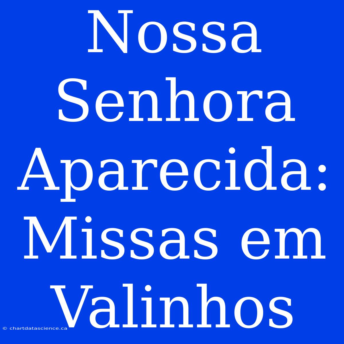 Nossa Senhora Aparecida: Missas Em Valinhos