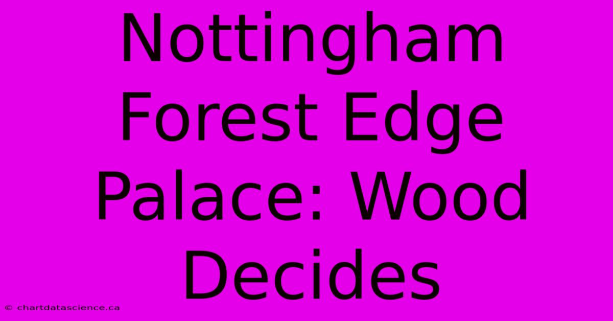 Nottingham Forest Edge Palace: Wood Decides