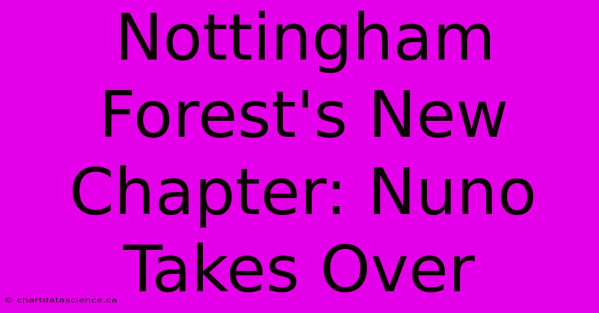 Nottingham Forest's New Chapter: Nuno Takes Over 