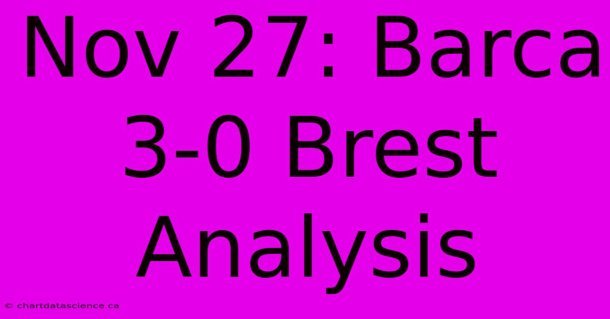 Nov 27: Barca 3-0 Brest Analysis