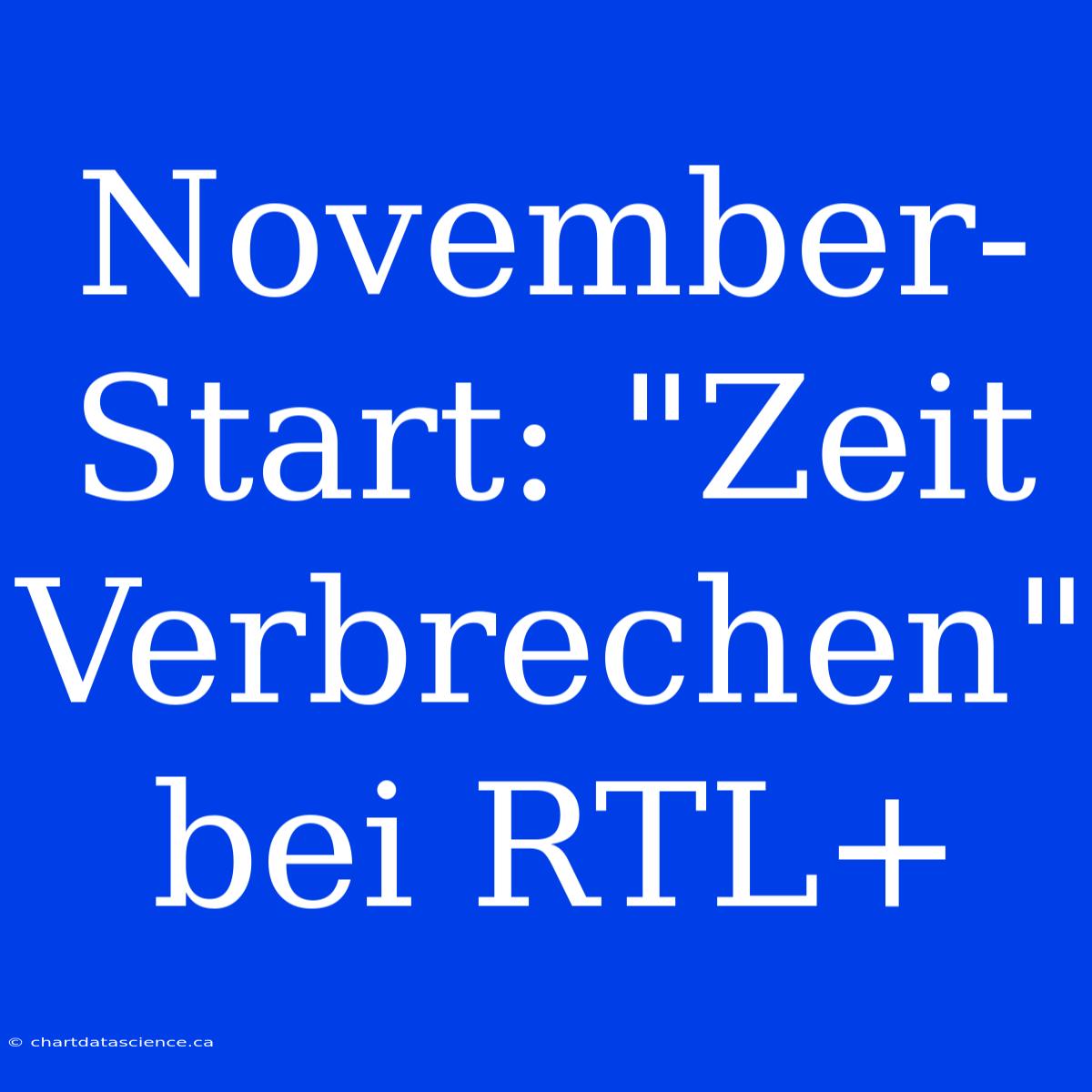 November-Start: 