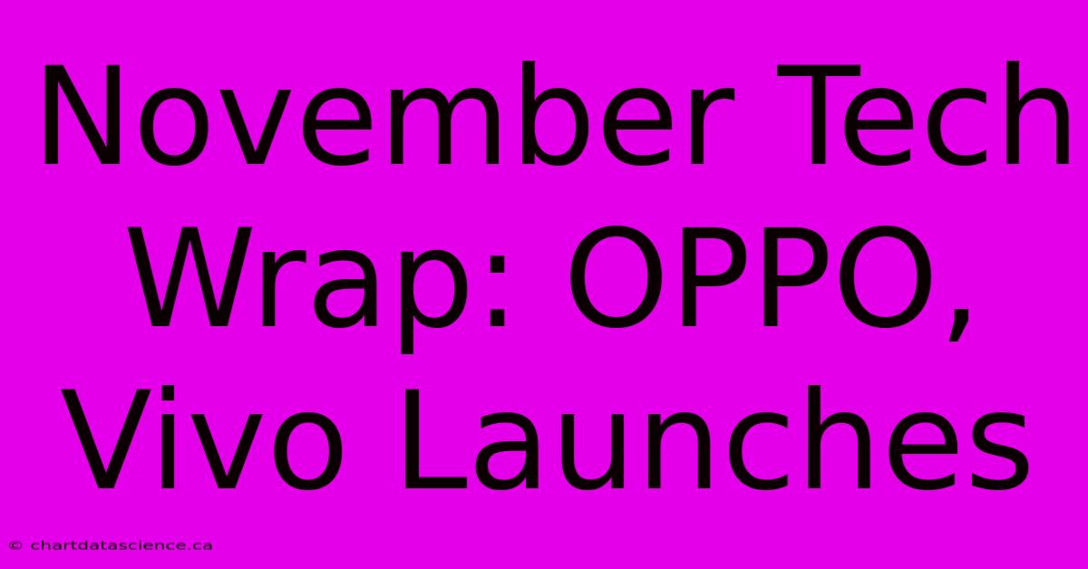 November Tech Wrap: OPPO, Vivo Launches