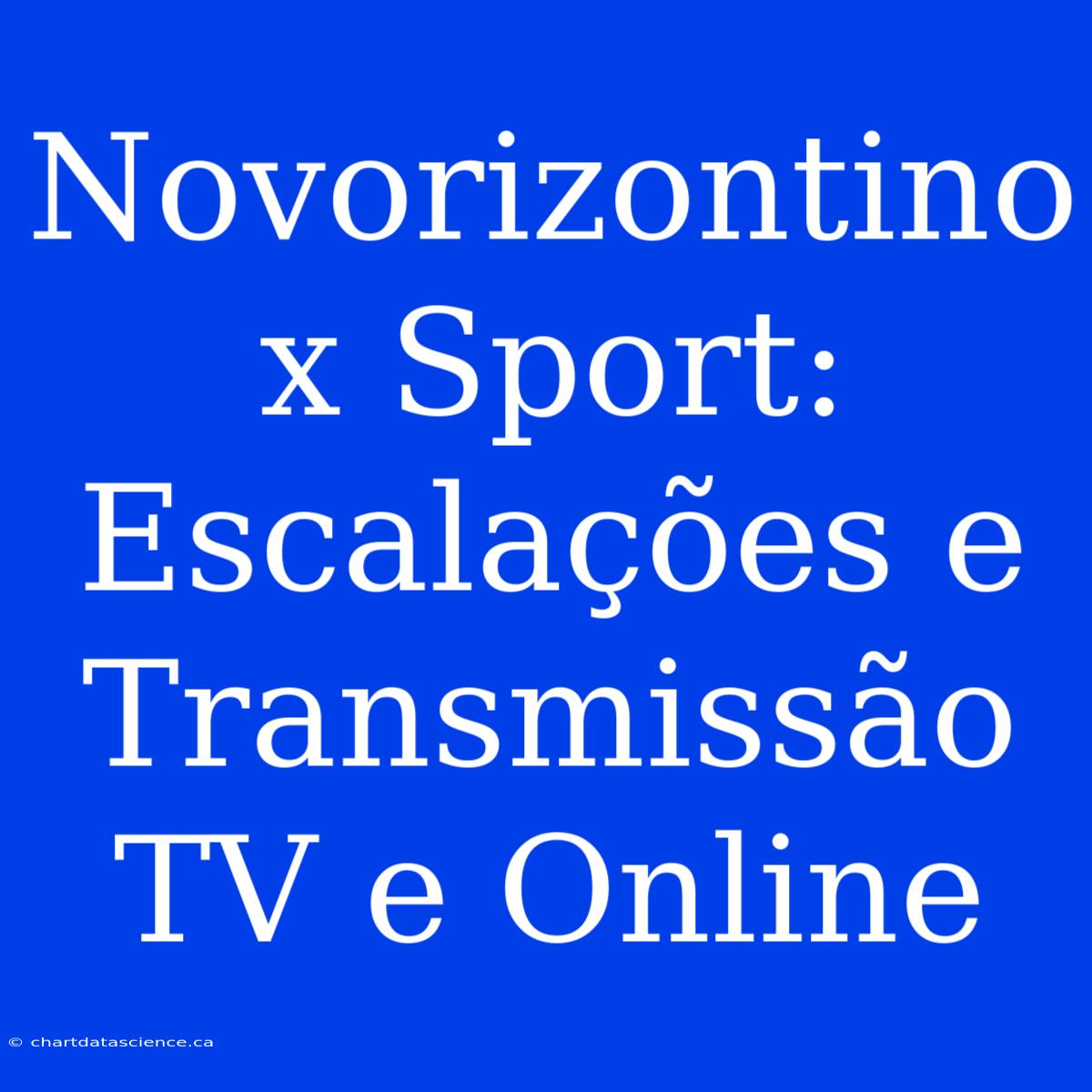 Novorizontino X Sport: Escalações E Transmissão TV E Online