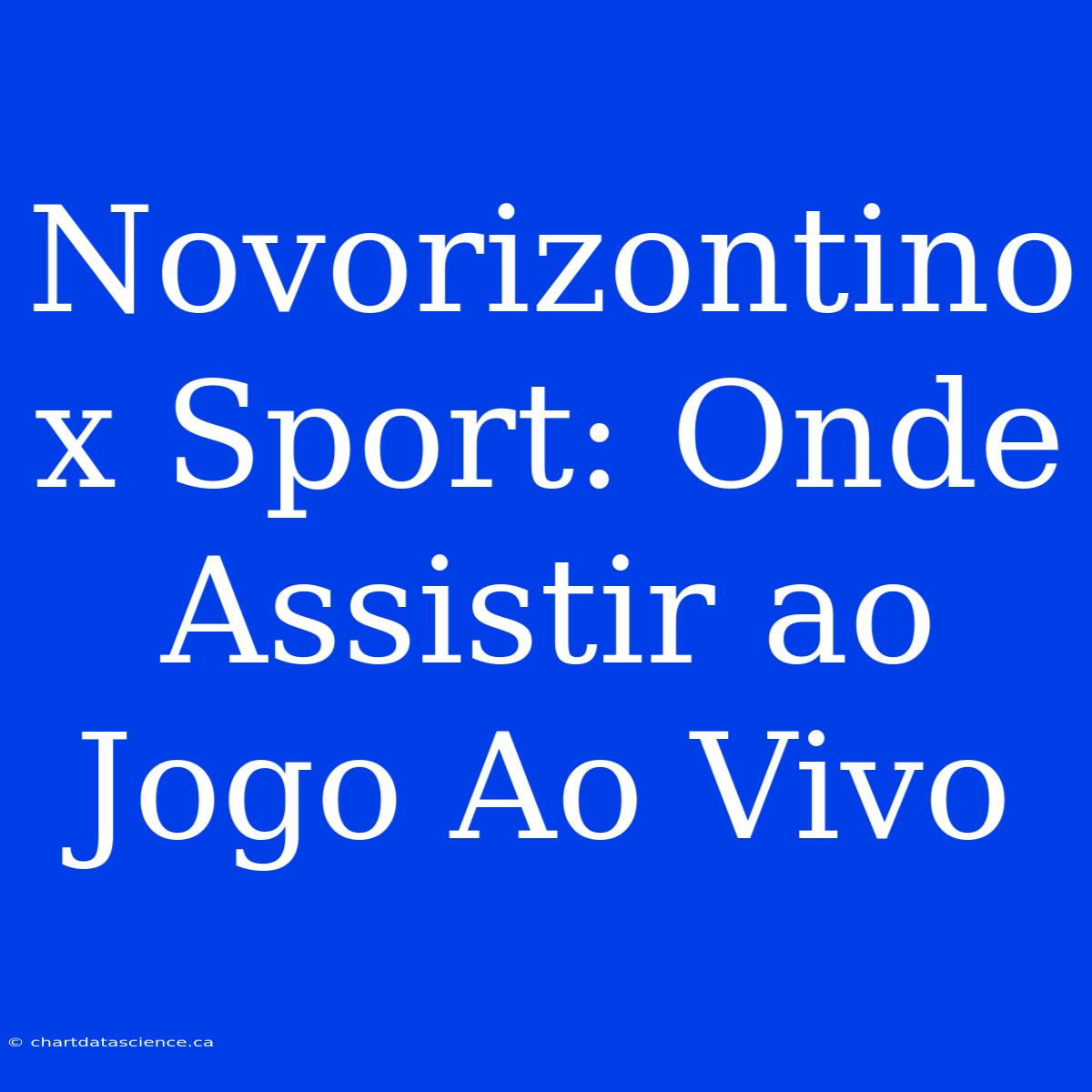 Novorizontino X Sport: Onde Assistir Ao Jogo Ao Vivo