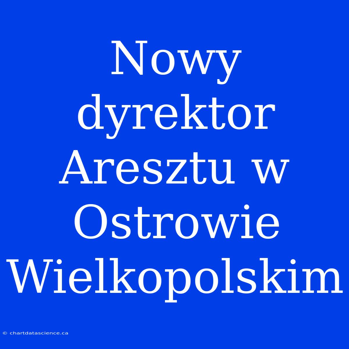 Nowy Dyrektor Aresztu W Ostrowie Wielkopolskim