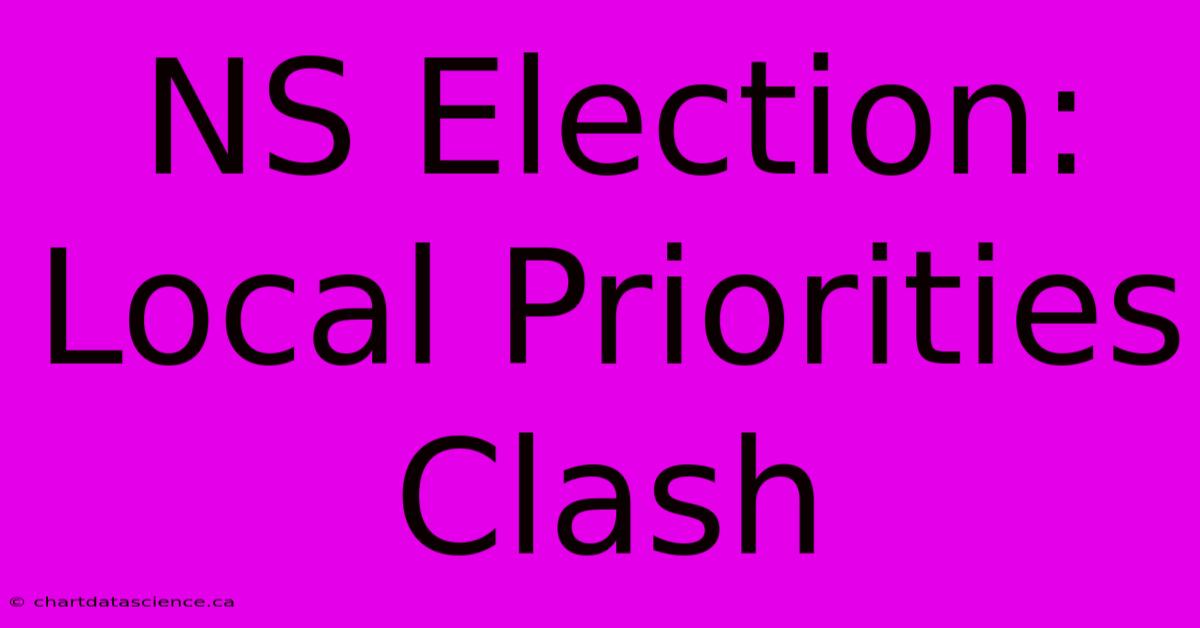 NS Election: Local Priorities Clash