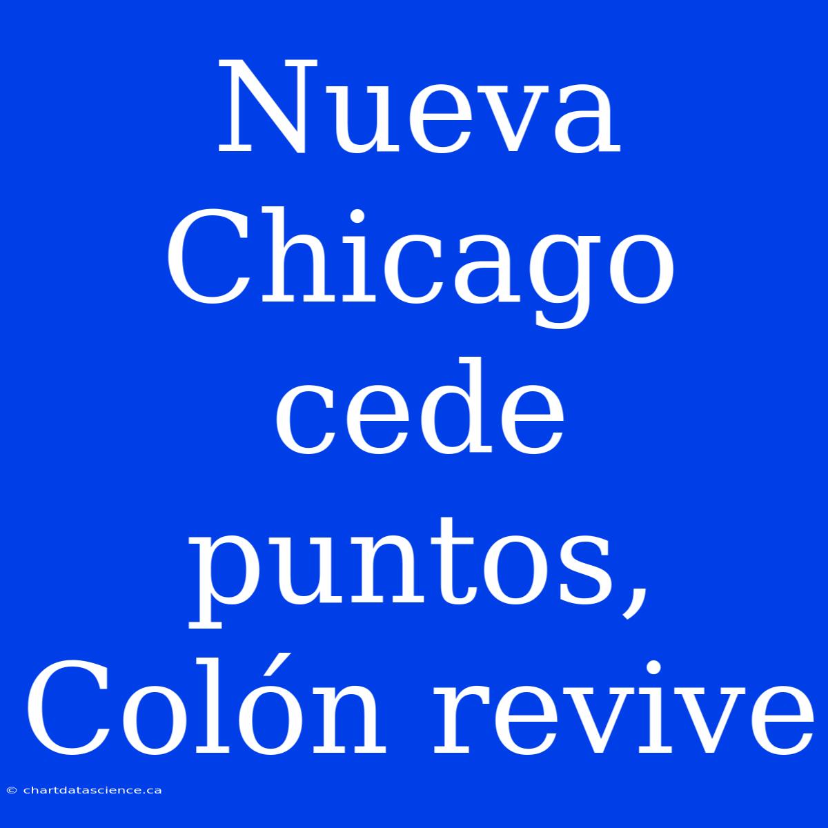 Nueva Chicago Cede Puntos, Colón Revive